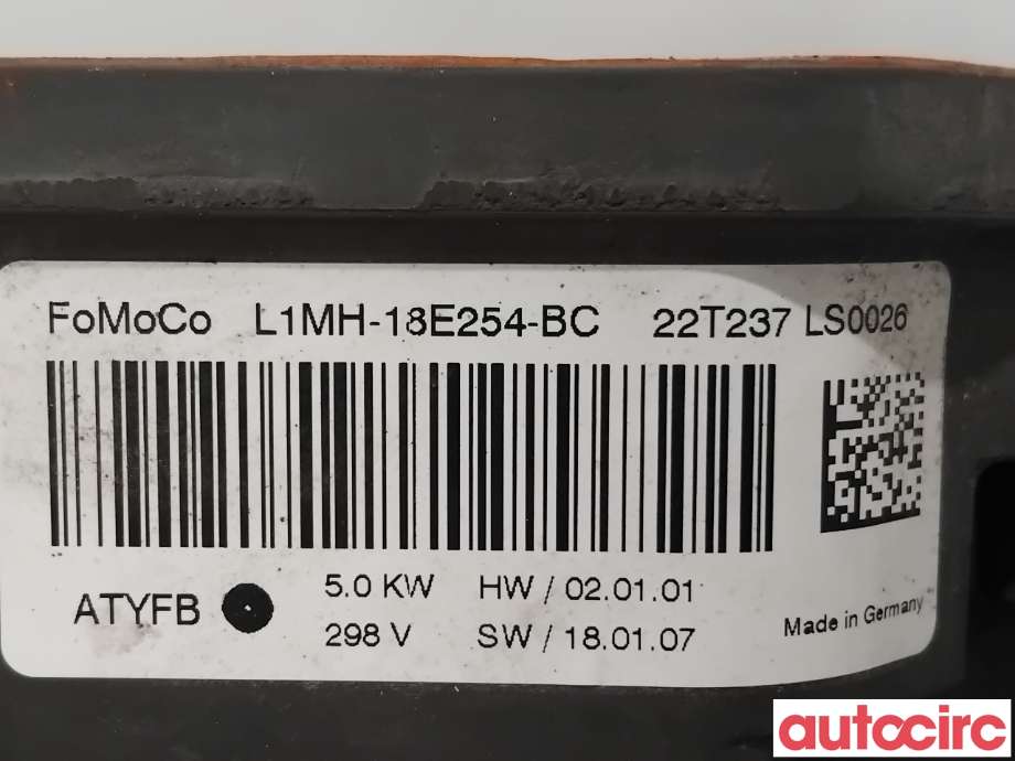 Motorvarmer elektrisk til Ford Transit Connect 2018-->> Type II, Fase 2  (FORD|2570715||L1MH-18E254-BC)