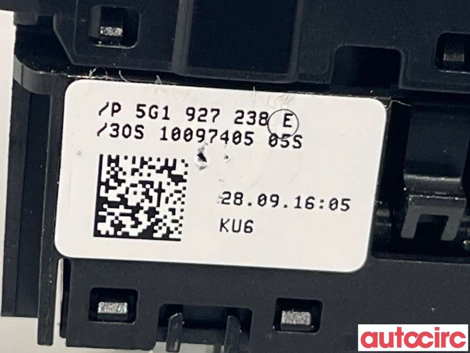 Bryter diverse til VW e-Golf 2017-2020 (Fase 2)  (VOLKSWAGEN|5G1927238E)