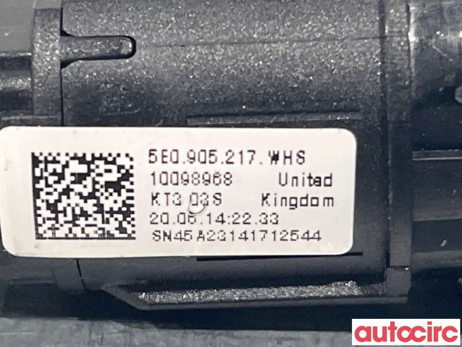 Bryter start/stopp til Škoda Octavia 2013-2016 (Type III, Fase 1) (SKODA|5E0905217)