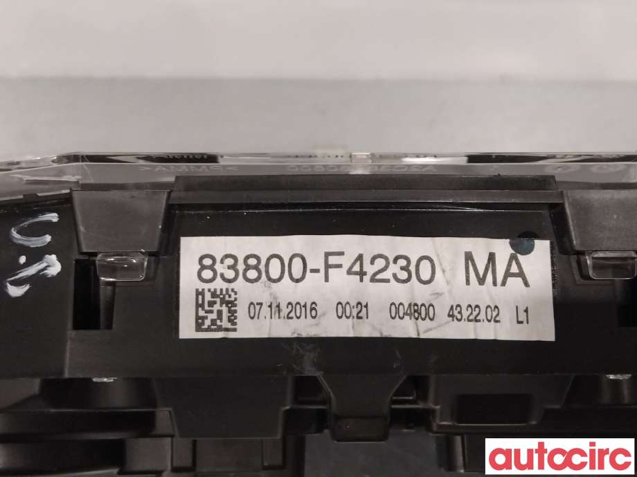 Instrumentpanel til Toyota C-HR 2016-->>  (TOYOTA|83800F4230|)
