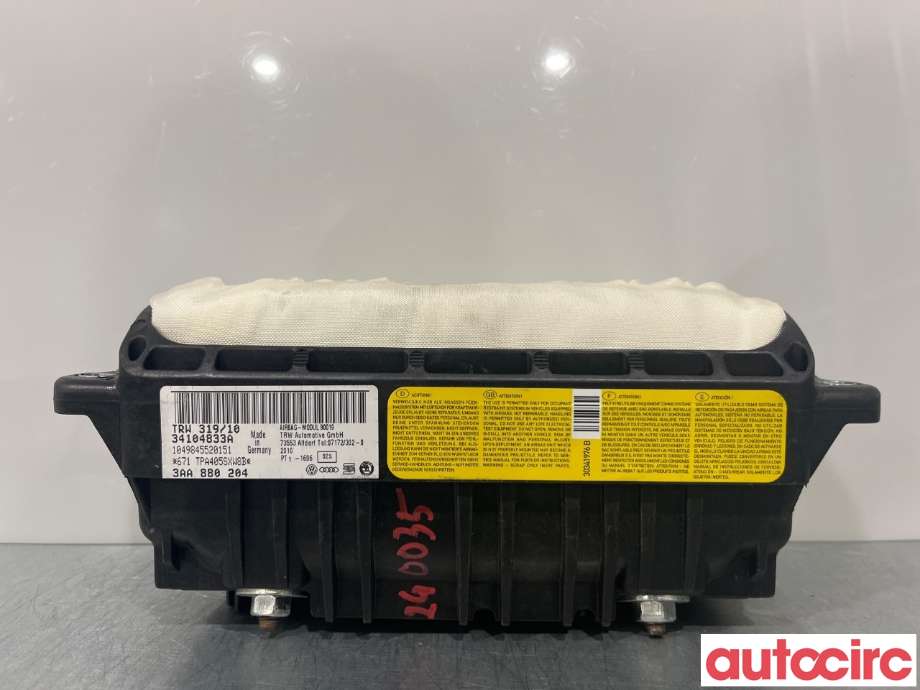 Airbag passasjer til VW Passat 2011-2015 (B7) (B7) (VOLKSWAGEN|3AA880204B)
