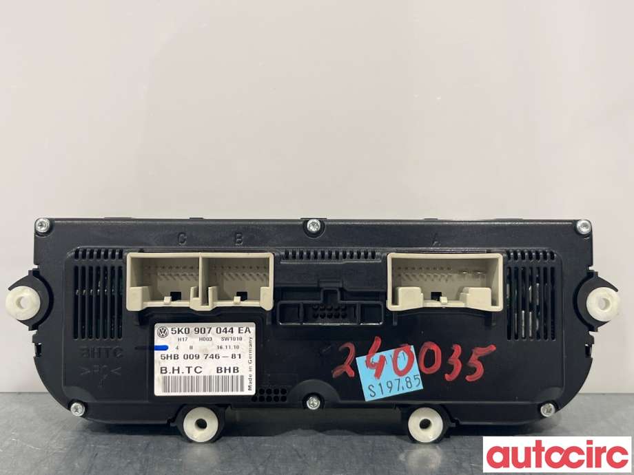 Varmeapparat betjening til VW Passat 2011-2015 (B7) (B7) (VOLKSWAGEN|5K0907044GK||5K0907044HB)