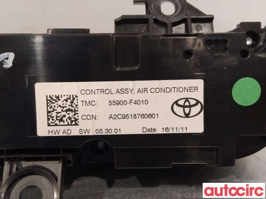 Varmeapparat betjening til Toyota C-HR 2016-->> (TOYOTA|55900F4010|)