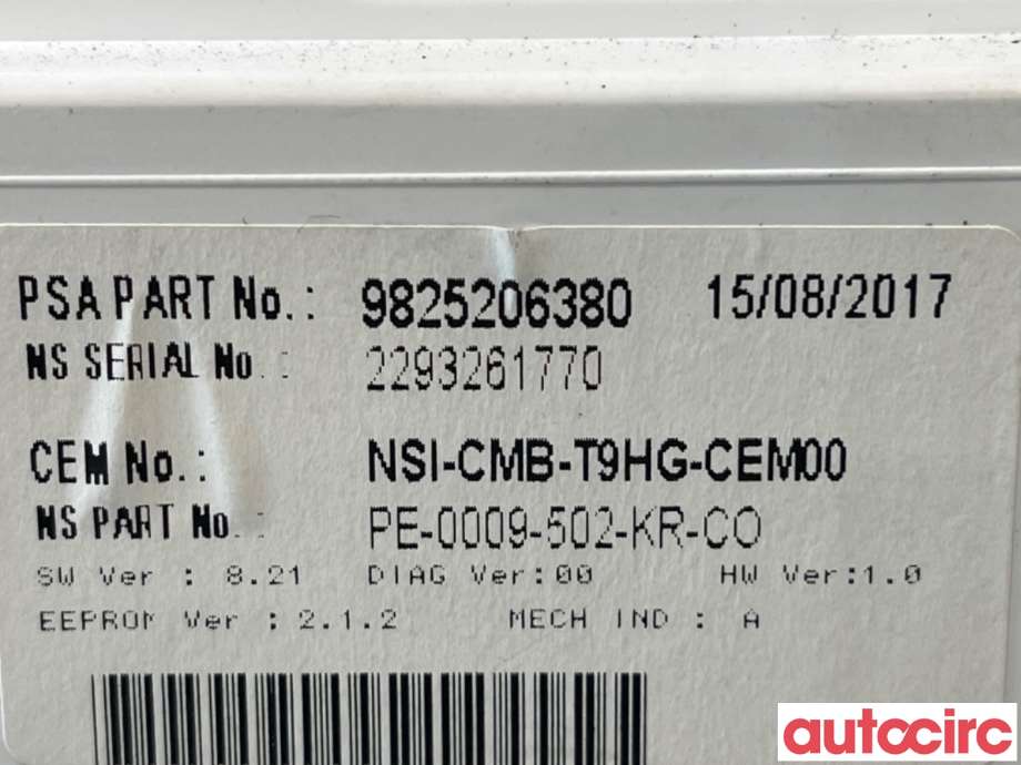 Instrumentpanel til Peugeot 308 2013-2021 (Type II)  (PEUGEOT|1651148680||1628928780)