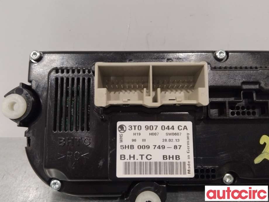 Varmeapparat betjening til Škoda Superb 2008-2015 (Type II)  (SKODA|3T0907044CA|)