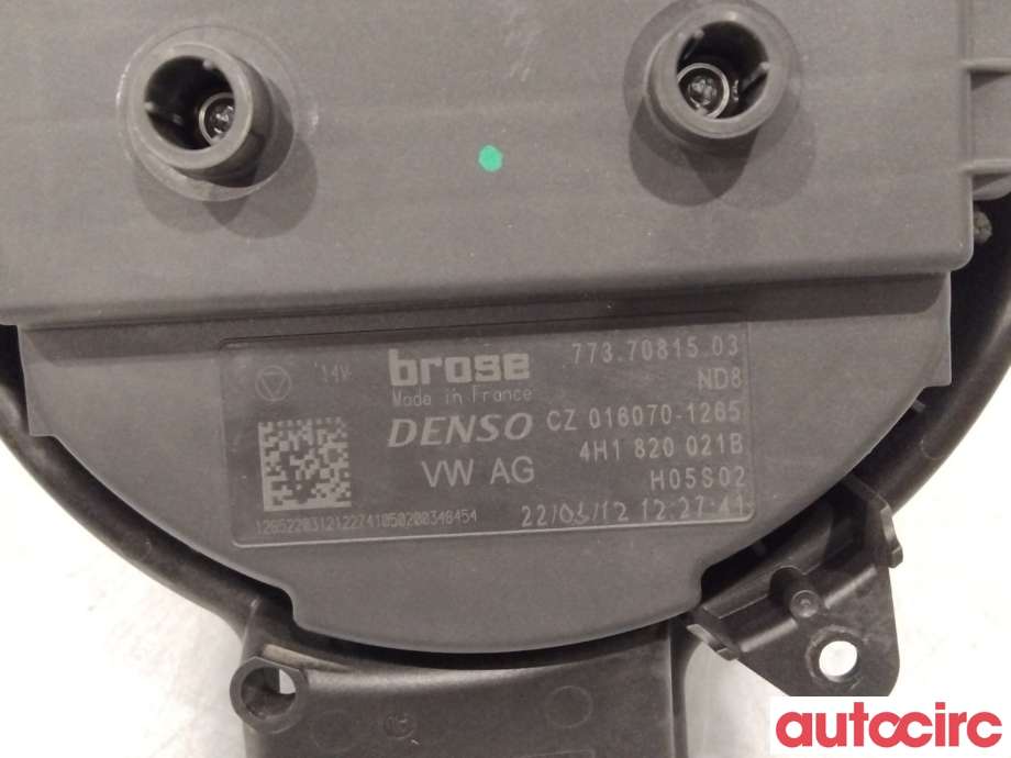 Varmeapparat motor til Audi A6 2011-2014 (Type IV, Fase 1) (C7) (C7) (AUDI|4H1820021B|)