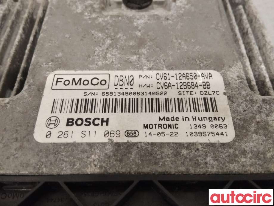 Styreenhet motor til Ford Focus 2011-2014 (Type III, Fase 1)  (FORD|2013029|RMCV6A12A650BD|)