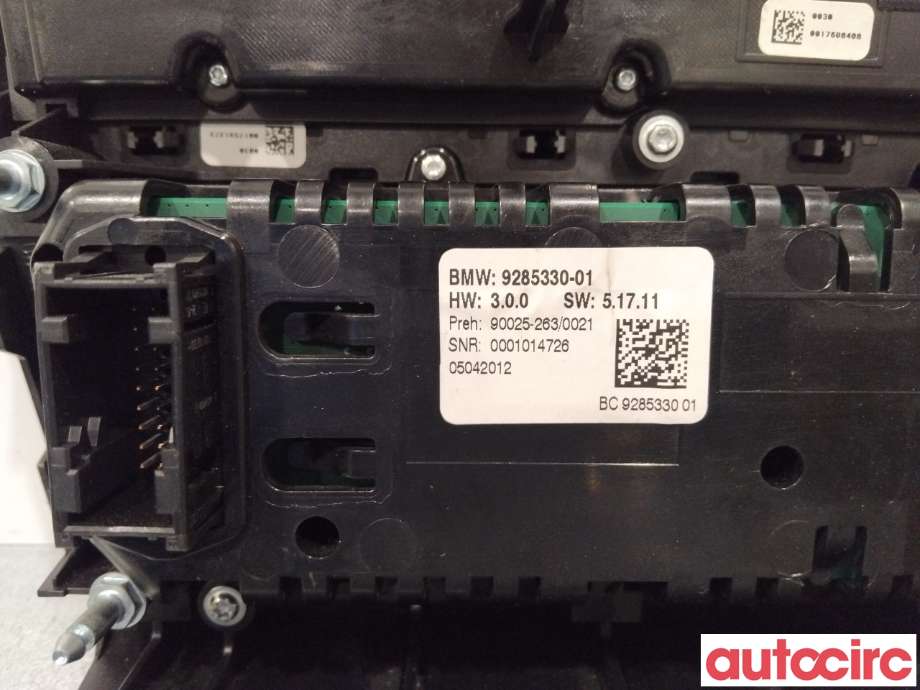 Varmeapparat betjening til BMW 5-Serie 2010-2017 (F10/F11) (F10/F11) (BMW|61319328425|)