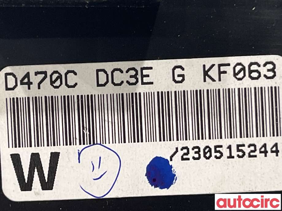 Instrumentpanel til Mazda 2 2015-2019 (Type III, Fase 1)  (MAZDA|DC3E-55-430J)
