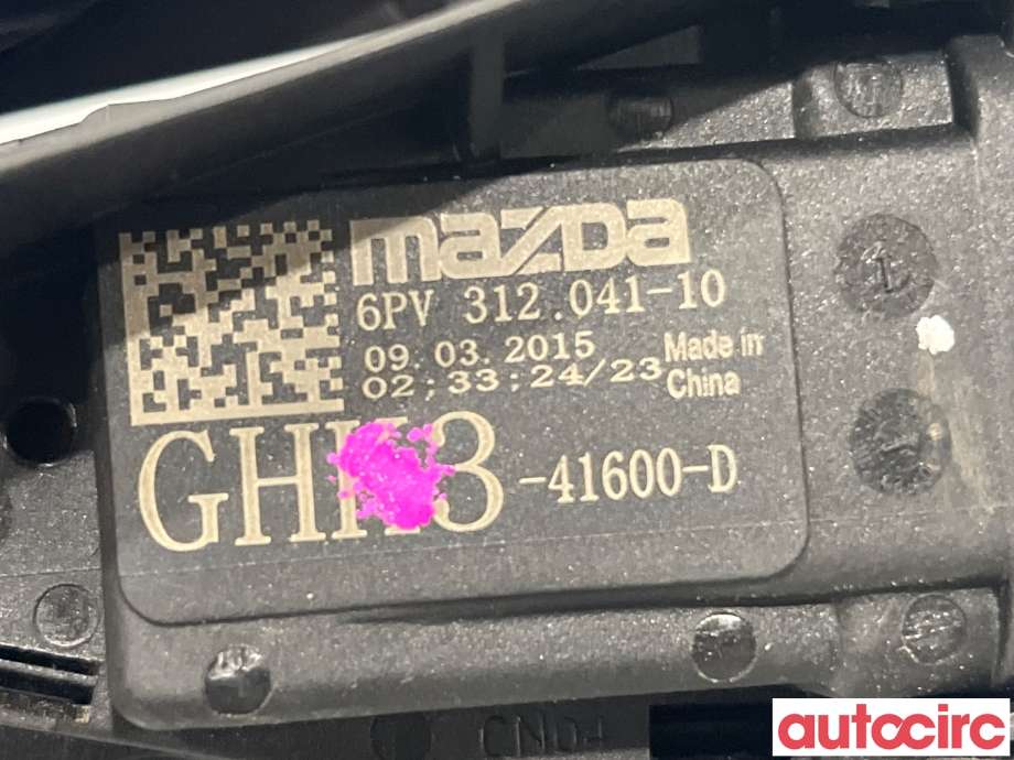 Pedal gass til Mazda 2 2015-2019 (Type III, Fase 1)  (MAZDA|GHK3-41-600G|6PV312041-10|GHK3-41600-D)