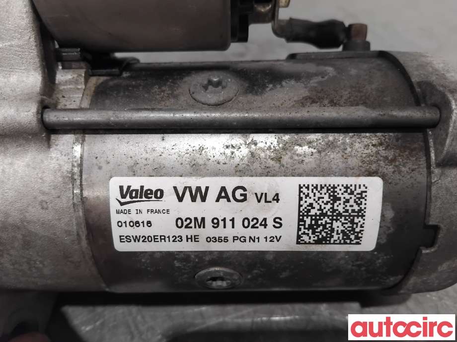 Starter diesel til Škoda Superb 2015-->> (Type III)  (SKODA|02M911024SX|ESW20ER123|02M911024S)