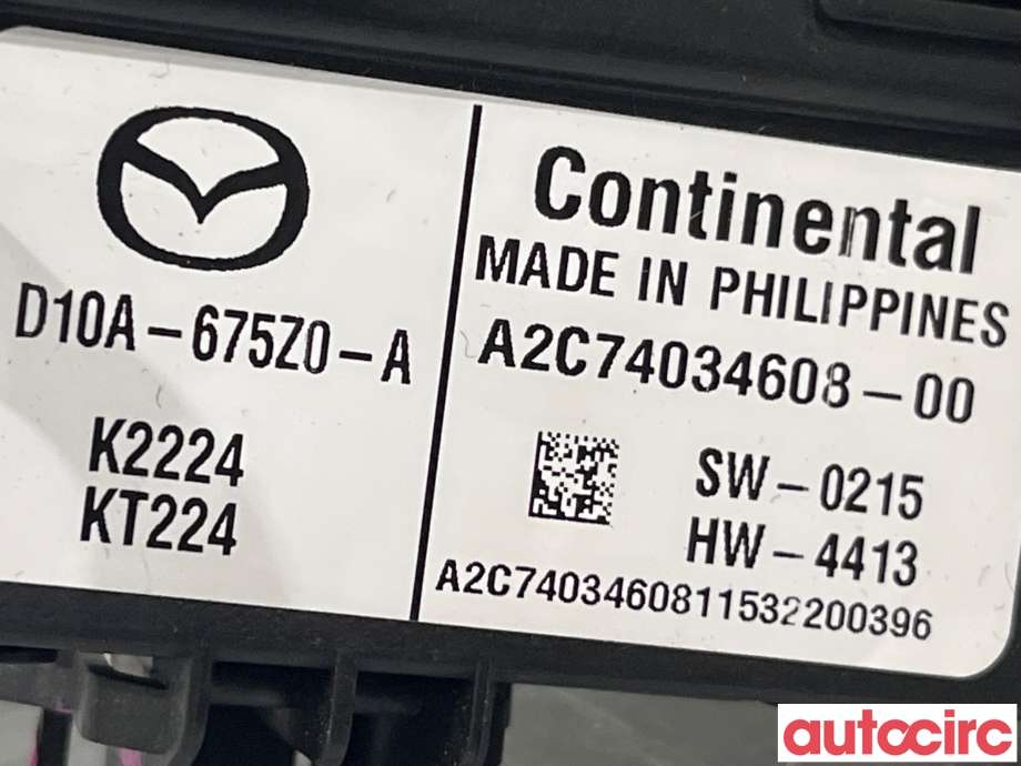 Styreenhet diverse til Mazda 2 2015-2019 (Type III, Fase 1) (MAZDA|D10A-67-5Z0C)
