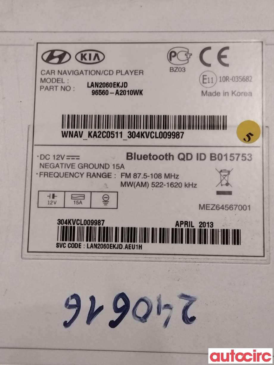 Bilstereo til Kia Cee