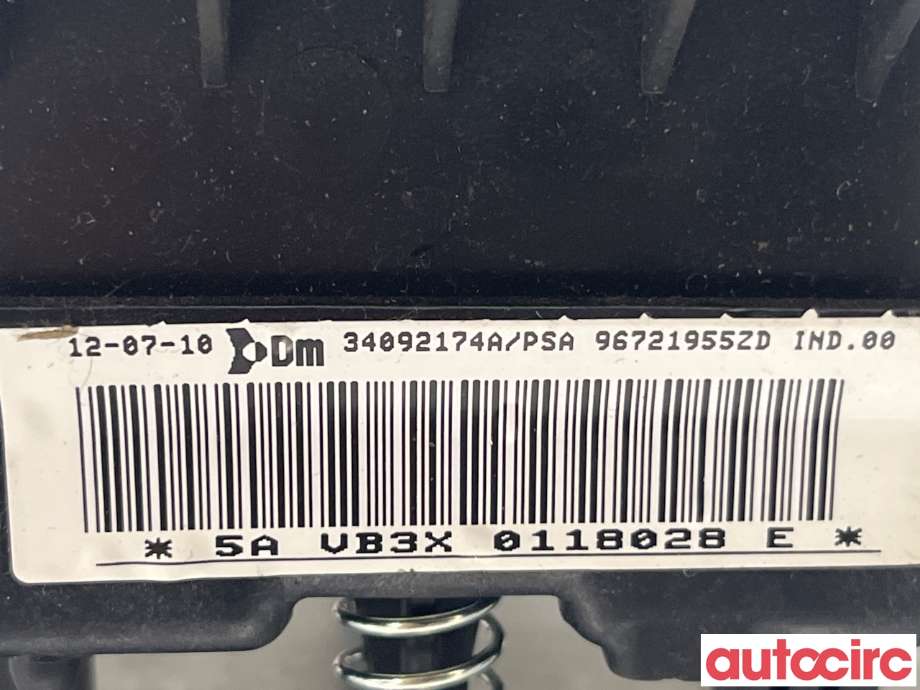 Airbag rattpute til Citroën Berlingo 2008-2015 (Type II, Fase 1)  (CITROEN|4112PZ)