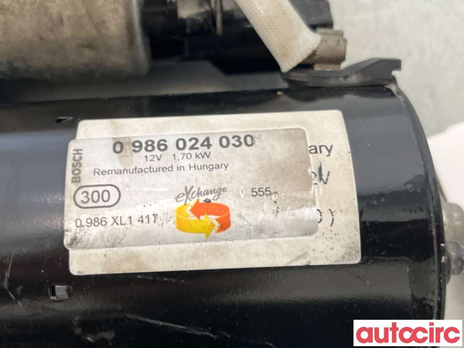 Starter diesel til Audi A4 2007-2014 (Type IV) (B8) (B8) (AUDI|03L911021CX|0986024030|03L911021HX)