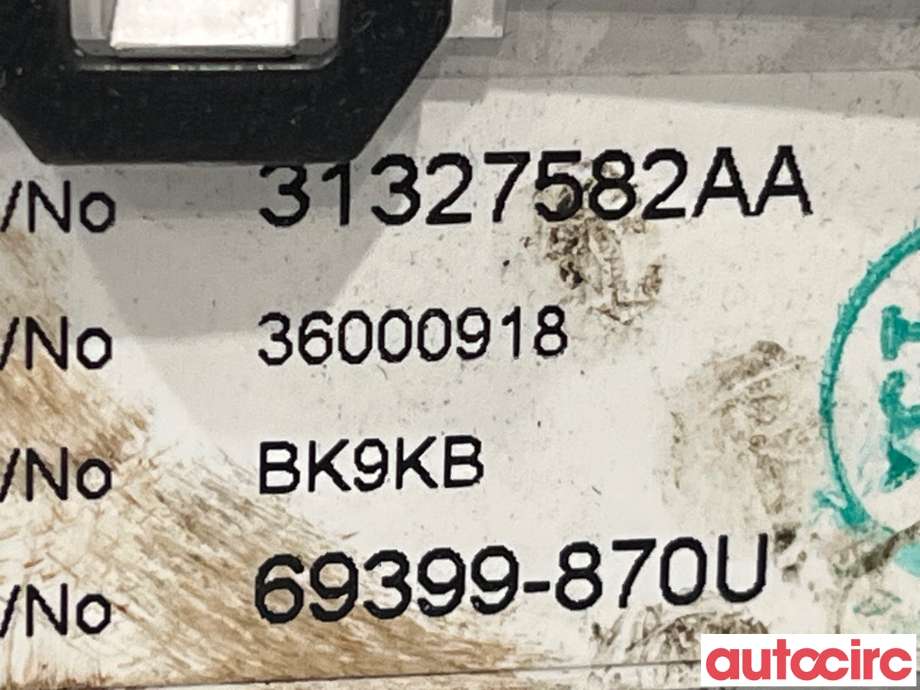 Instrumentpanel til Volvo XC70 2008-2013 (Type II, Fase 1)  (VOLVO|36000918|36001836)