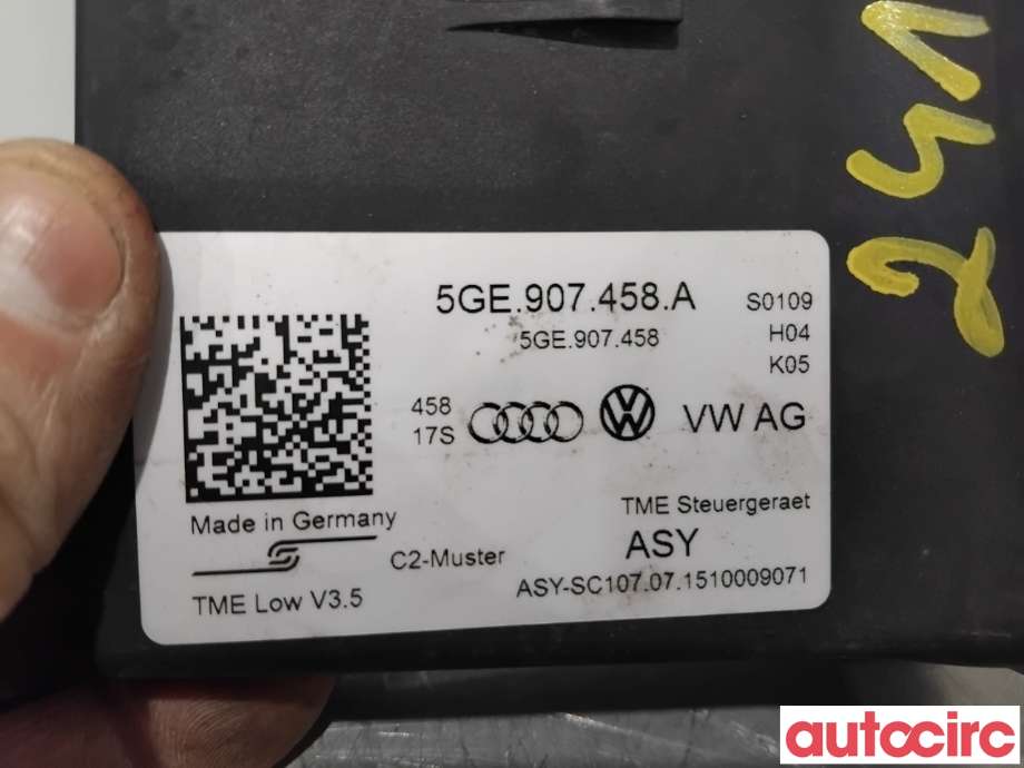 Styreenhet diverse til VW e-Golf 2014-2017 (Fase 1)  (VOLKSWAGEN|5GE907458C||5GE907458A)
