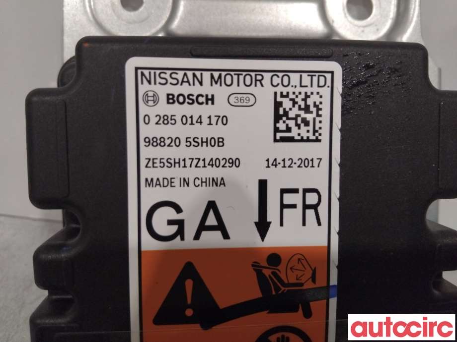 Airbag elektronikk til Nissan Leaf 2018-->> (Type II)  (NISSAN|K88205SH0B|)