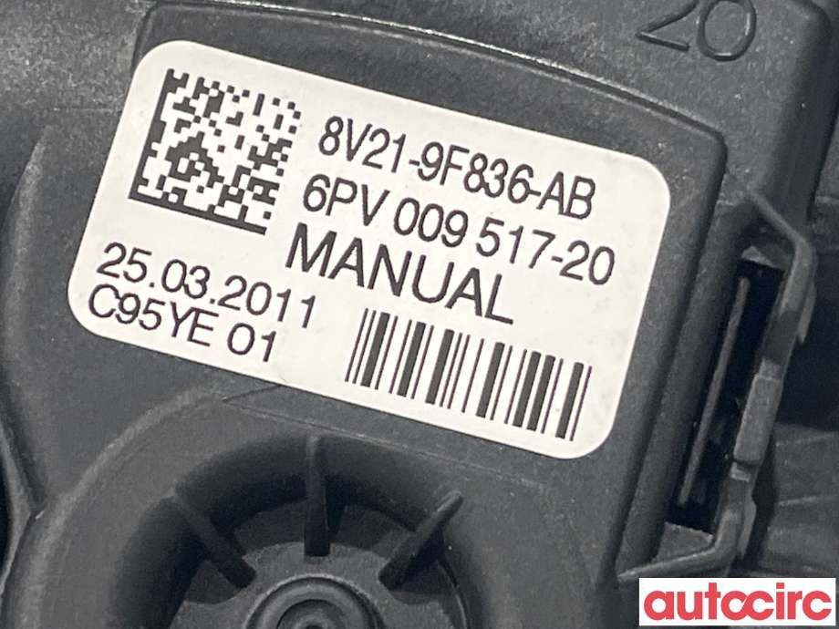 Pedal gass til Ford Fiesta 2008-2012 (Type VI, Fase 1)  (FORD|2120072||8V21-9F836-AB)