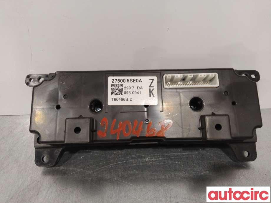 Varmeapparat betjening til Nissan Leaf 2018-->> (Type II)  (NISSAN|275005SE0A|)
