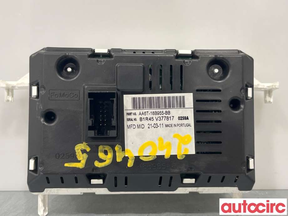 Multimedia display (MCU - Media Controller Unit) til Ford Fiesta 2008-2012 (Type VI, Fase 1)  (FORD|1766039)