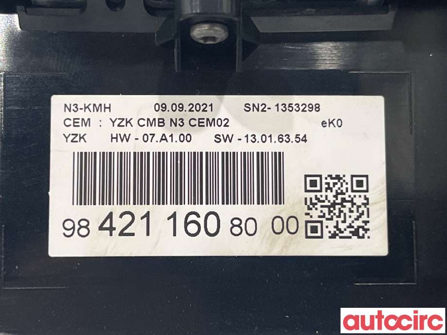 Instrumentpanel til Peugeot Traveller 2017-->>  (PEUGEOT|984211608000)