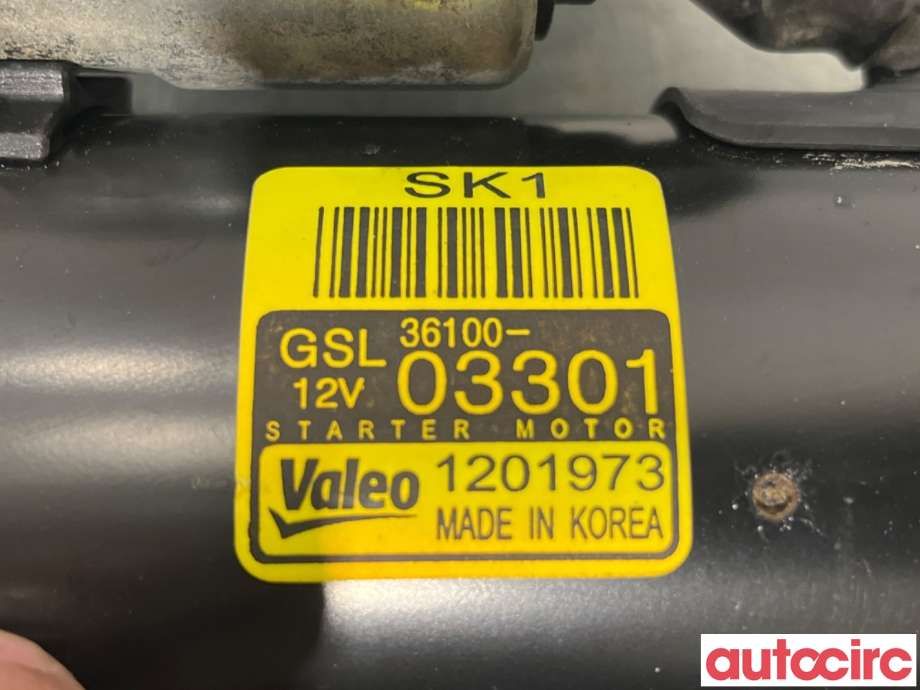 Starter til Kia Rio 2011-2017 Type III  (KIA|3610003301|1201973|36100-03301)