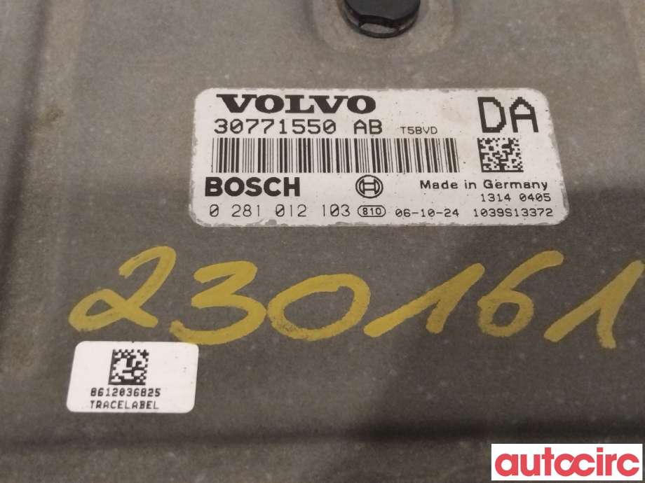 Styreenhet motor til Volvo XC70 2005-2007 (Type I, Fase 2)  (VOLVO|36002593|0281012103|30771550)