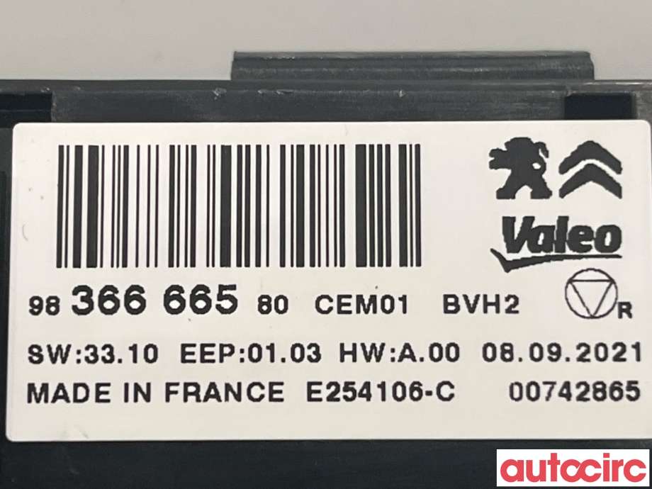 Styreenhet klima/aircondition til Peugeot Traveller 2017-->>  (PEUGEOT|1616854780)