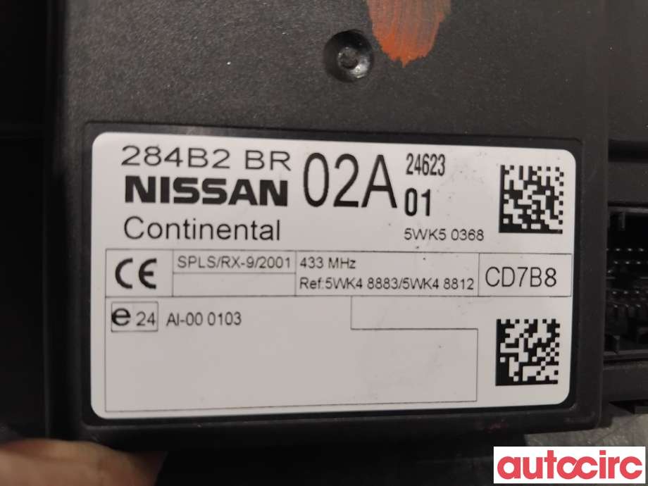 Styreenhet diverse til Nissan Qashqai 2010-2014 (Type I, Fase 2)  (NISSAN|284B2BR02A|5WK50368)