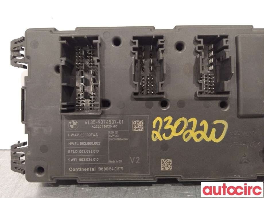 Styreenhet diverse til BMW 3-Serie 2012-2018 (F30/F31/F34) (F30/F31/F34) (BMW|61359499001|)