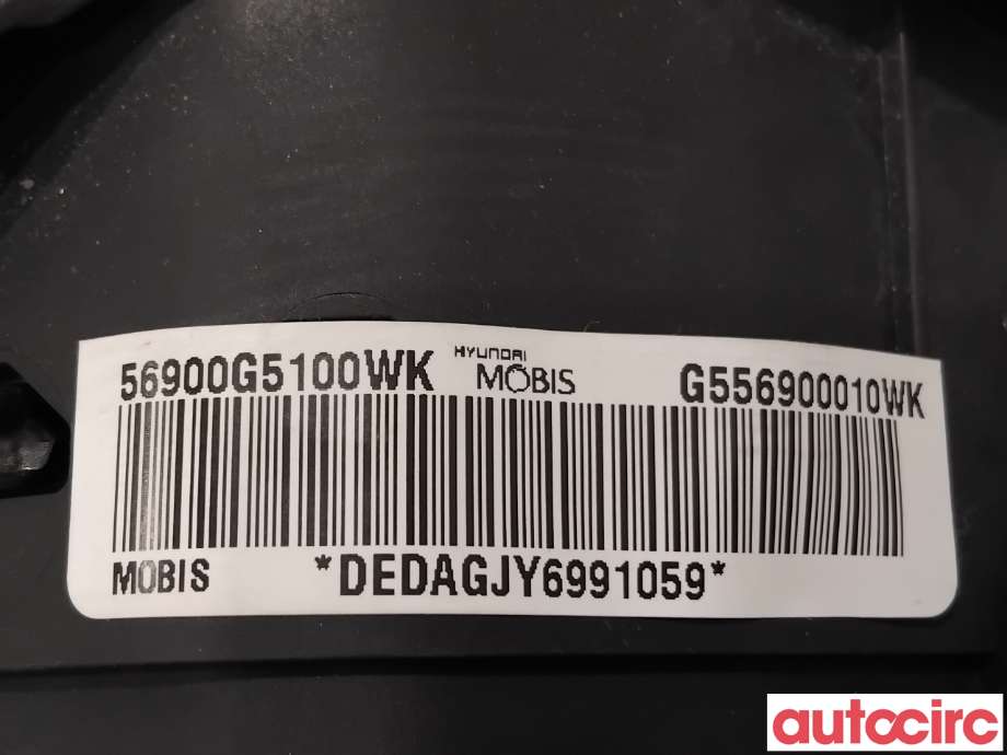 Airbag rattpute til Kia Niro 2016-2021  (KIA|56900G5100WK|)