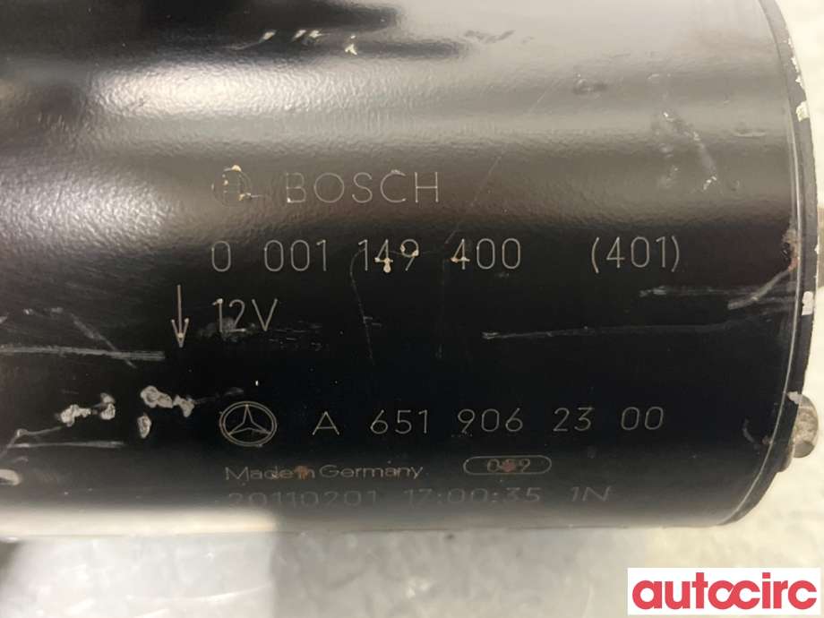 Starter diesel til Mercedes C-Klasse 2011-2014 (Fase 2) (W204) (W204) (MERCEDES|A6519062800|0001149400|A6519062300)