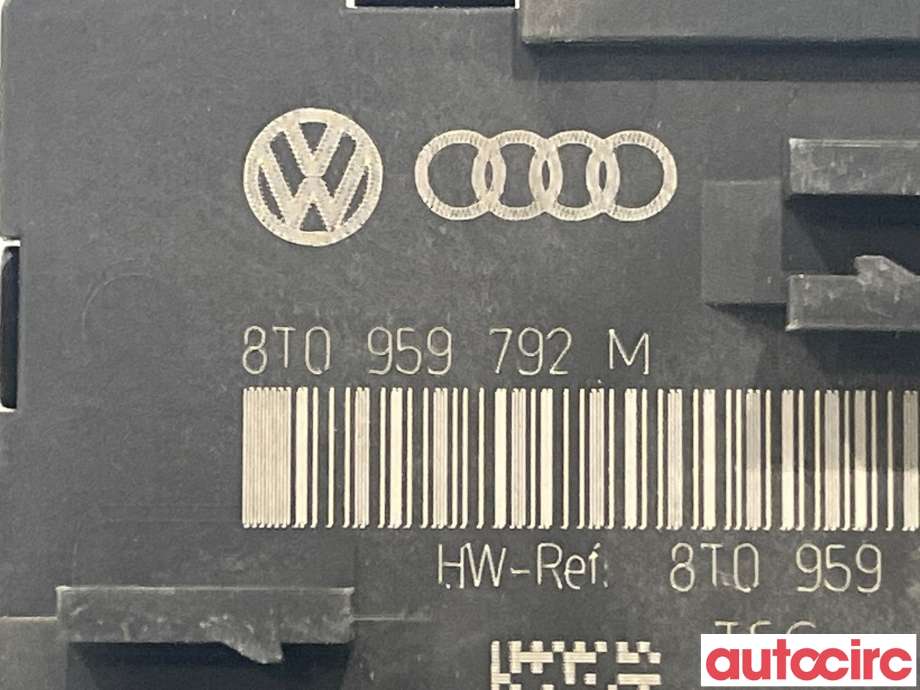 Styreenhet dør høyre foran til Audi A5 2007-2016 (Type I)  (AUDI|8T0959792G)