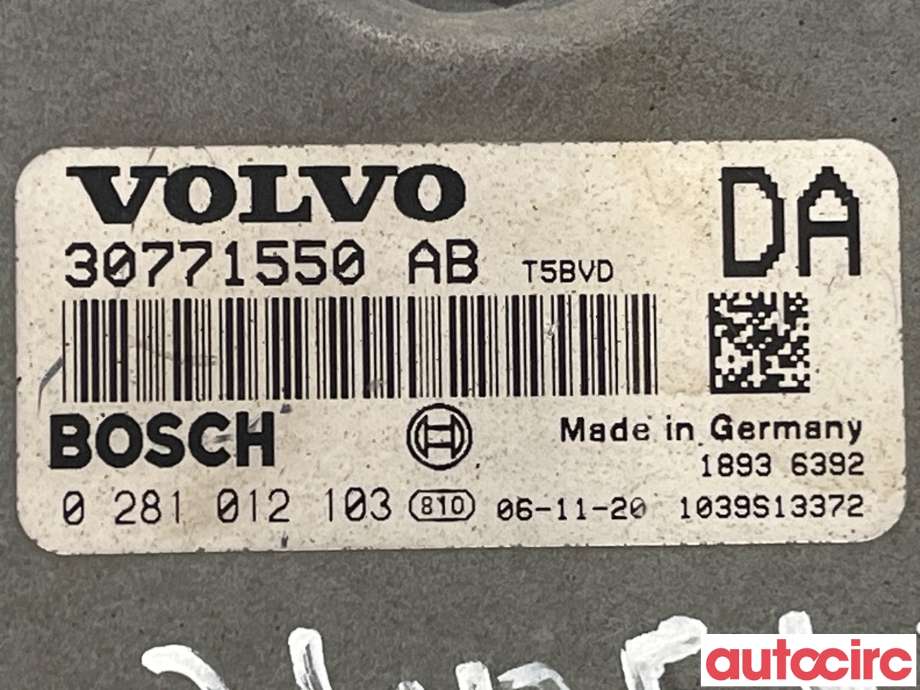 Styreenhet motor til Volvo XC90 2007-2014 (Type I, Fase 2)  (VOLVO|36002593|0281012103|30771550)
