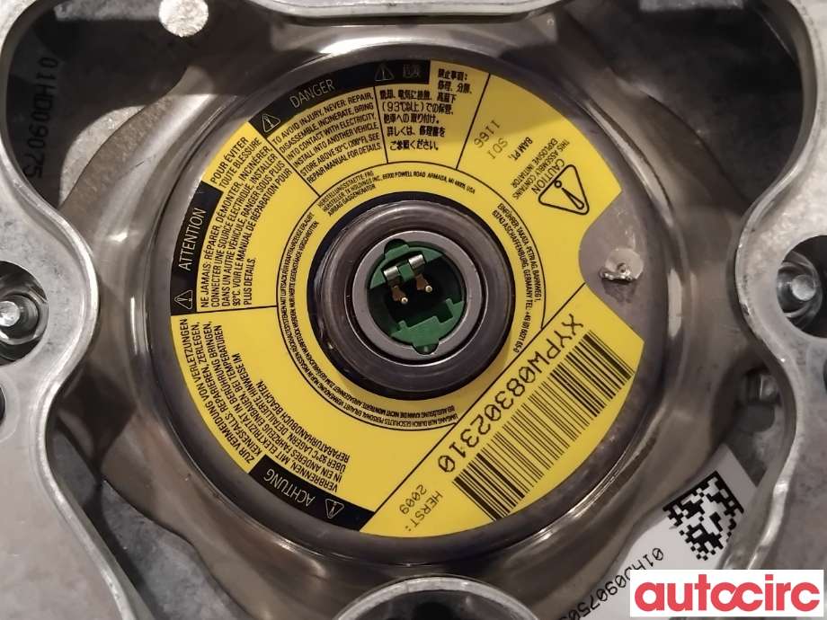 Airbag rattpute til Audi Q5 2008-2012 (Type I, Fase 1)  (AUDI|8R0880201E|306180999032-AI|8R0880201AS)