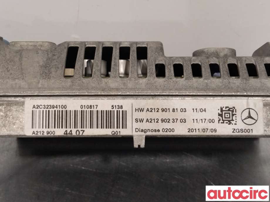 Instrument kjørecomputer til Mercedes E-Klasse 2009-2013 (Fase 1) (W212) (W212) (MERCEDES|A2129004407|)