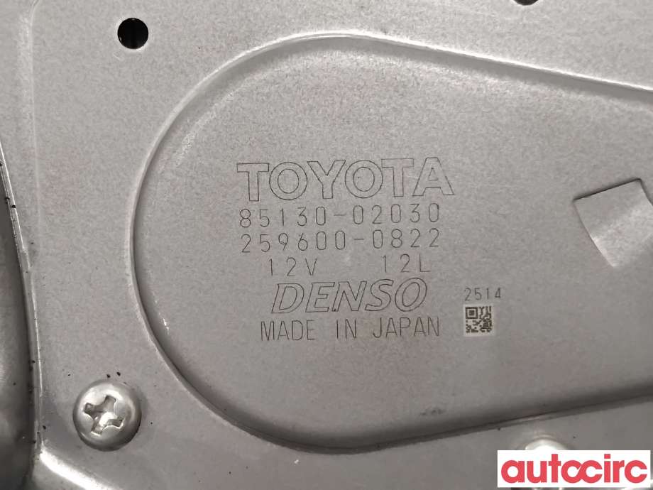 Viskermotor bakrute til Toyota Auris 2010-2012 (Type I, Fase 2)  (TOYOTA|8513002030|259600-0822|85130-02030)
