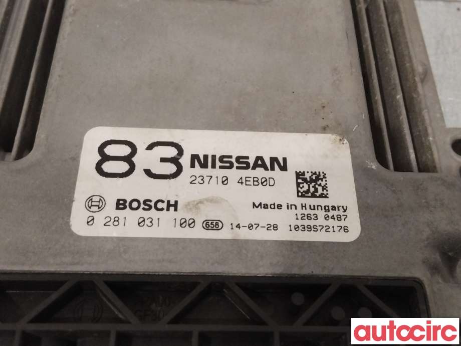 Styreenhet motor til Nissan Qashqai 2014-2021 (Type II)  (NISSAN|237104EB0D|0281031100)