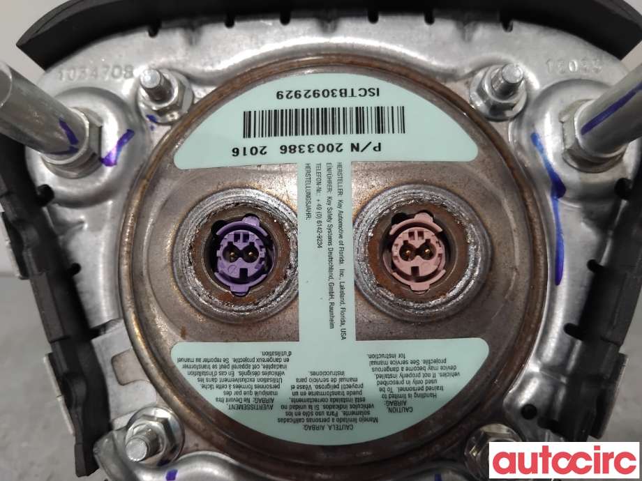 Airbag rattpute til Opel Ampera-e 2017-->> (Type II)  (OPEL|94553609|812447597|42620605)
