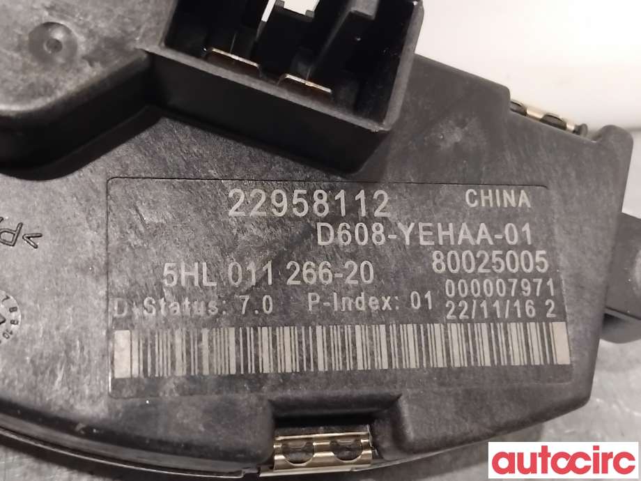 Varmeapparat motstand til Opel Ampera-e 2017-->> (Type II)  (OPEL|22958112|5HL011266-20)