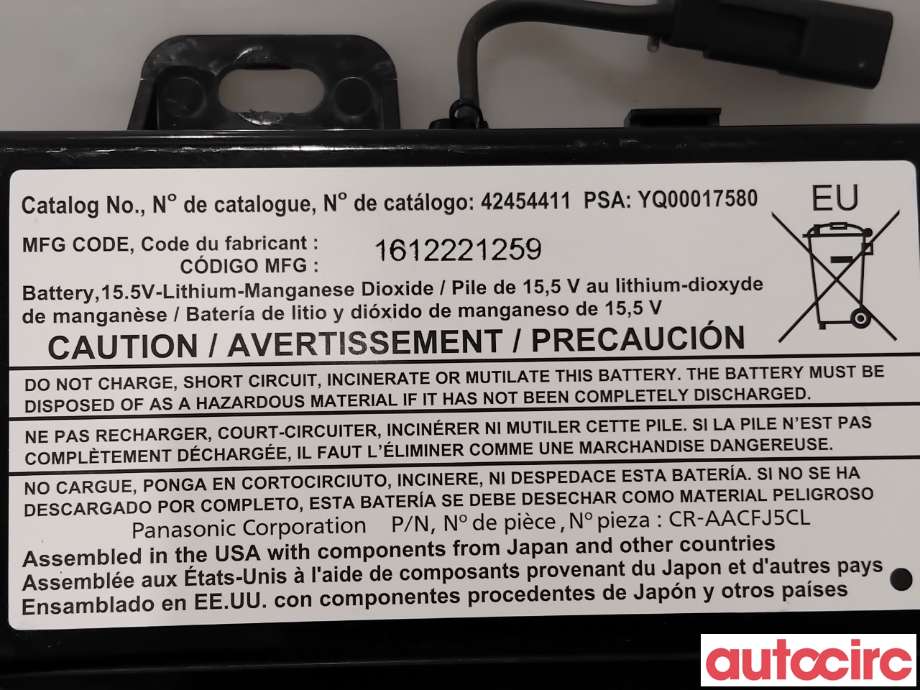 Diverse deler til Opel Ampera-e 2017-->> (Type II)  (OPEL|42454411||YQ00017580)