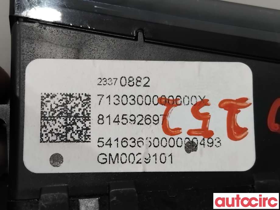 Multimedia display (MCU - Media Controller Unit) til Opel Ampera-e 2017-->> (Type II) (OPEL|84327412|23370882|84208369)