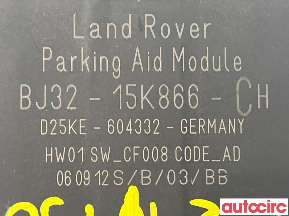 Styreenhet parkering til Land Rover Range Rover, Evoque 2011-2019 (Type I)  (LAND-ROVER|LR028930)