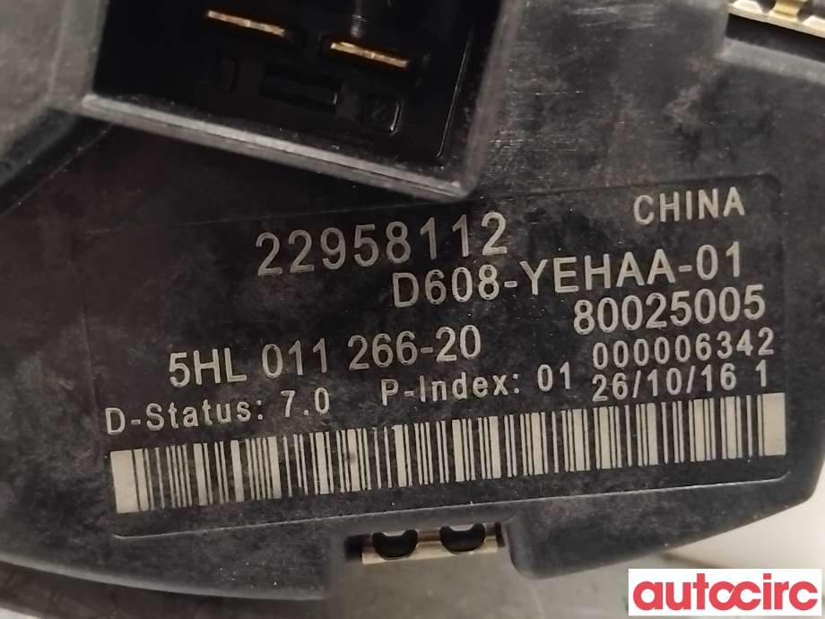 Varmeapparat motstand til Opel Ampera-e 2017-->> (Type II) (OPEL|22958112|5HL011266-20)