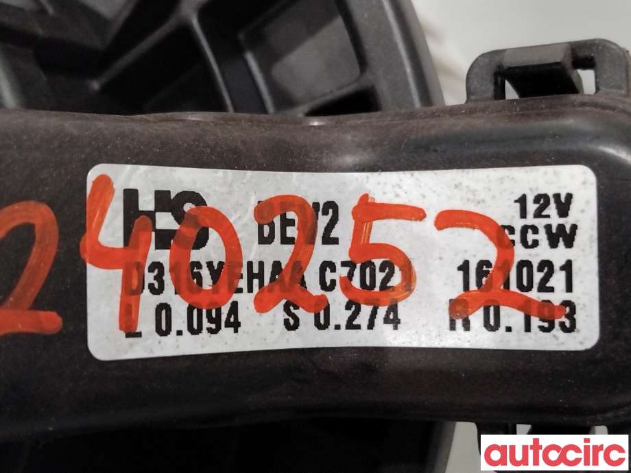 Varmeapparat motor til Opel Ampera-e 2017-->> (Type II)  (OPEL|42341642|)