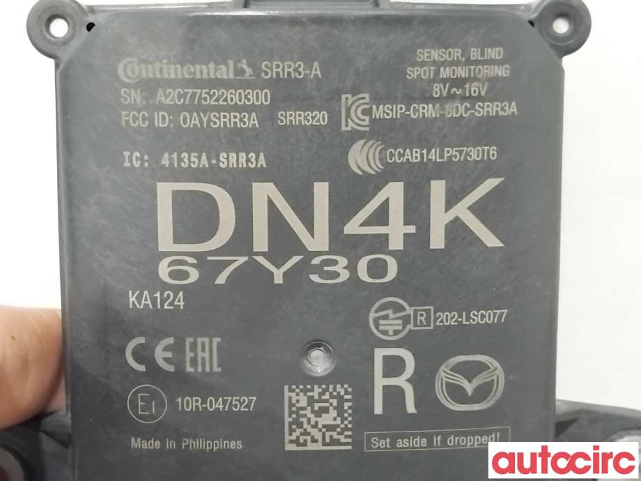 Sensor radar til Mazda MX-30 2020-->>  (MAZDA|DN4K-67-Y30|A2C7752260300|DN4K67Y30)