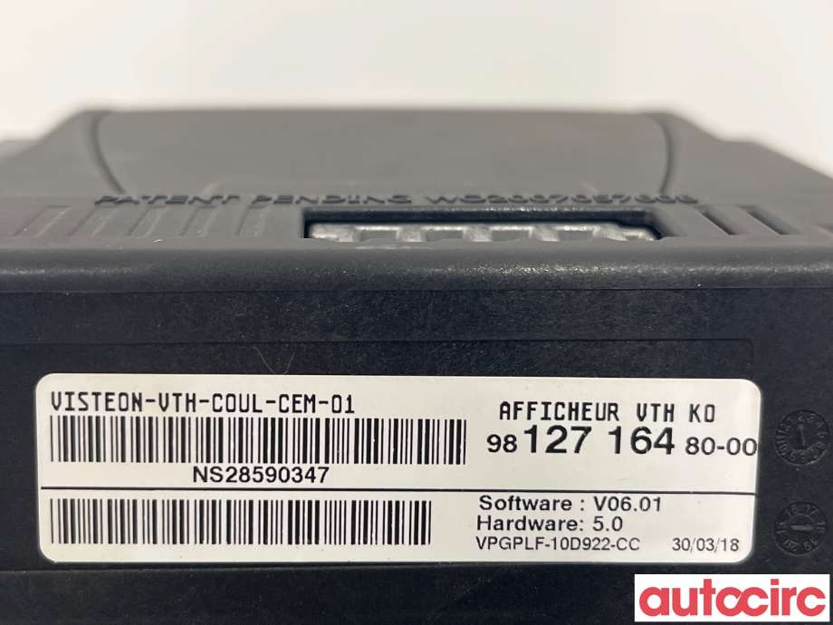 Instrumentpanel til Toyota Proace 2016-->> (Type II) (TOYOTA|SU001A6103|)