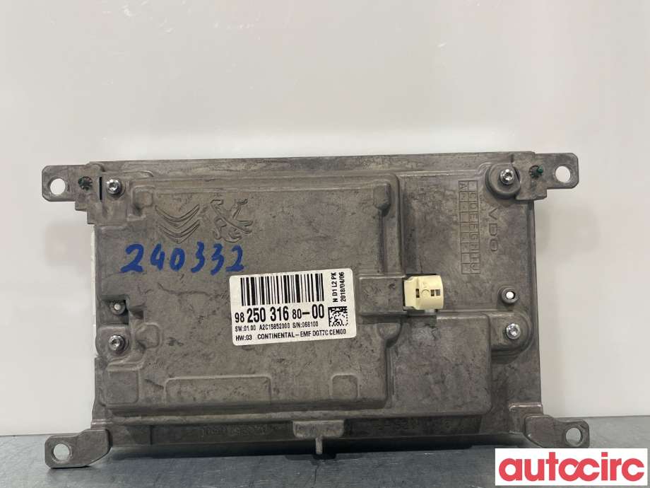 Instrument diverse til Toyota Proace 2016-->> (Type II) (TOYOTA|SU001A7363)