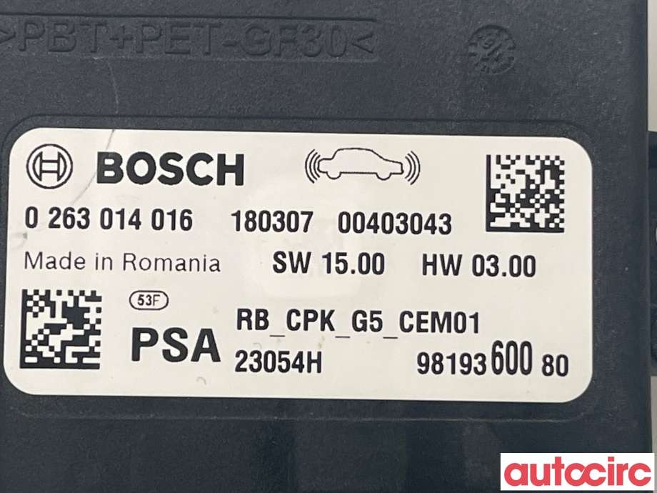 Styreenhet parkering til Toyota Proace 2016-->> (Type II)  (TOYOTA|SU001A7155)